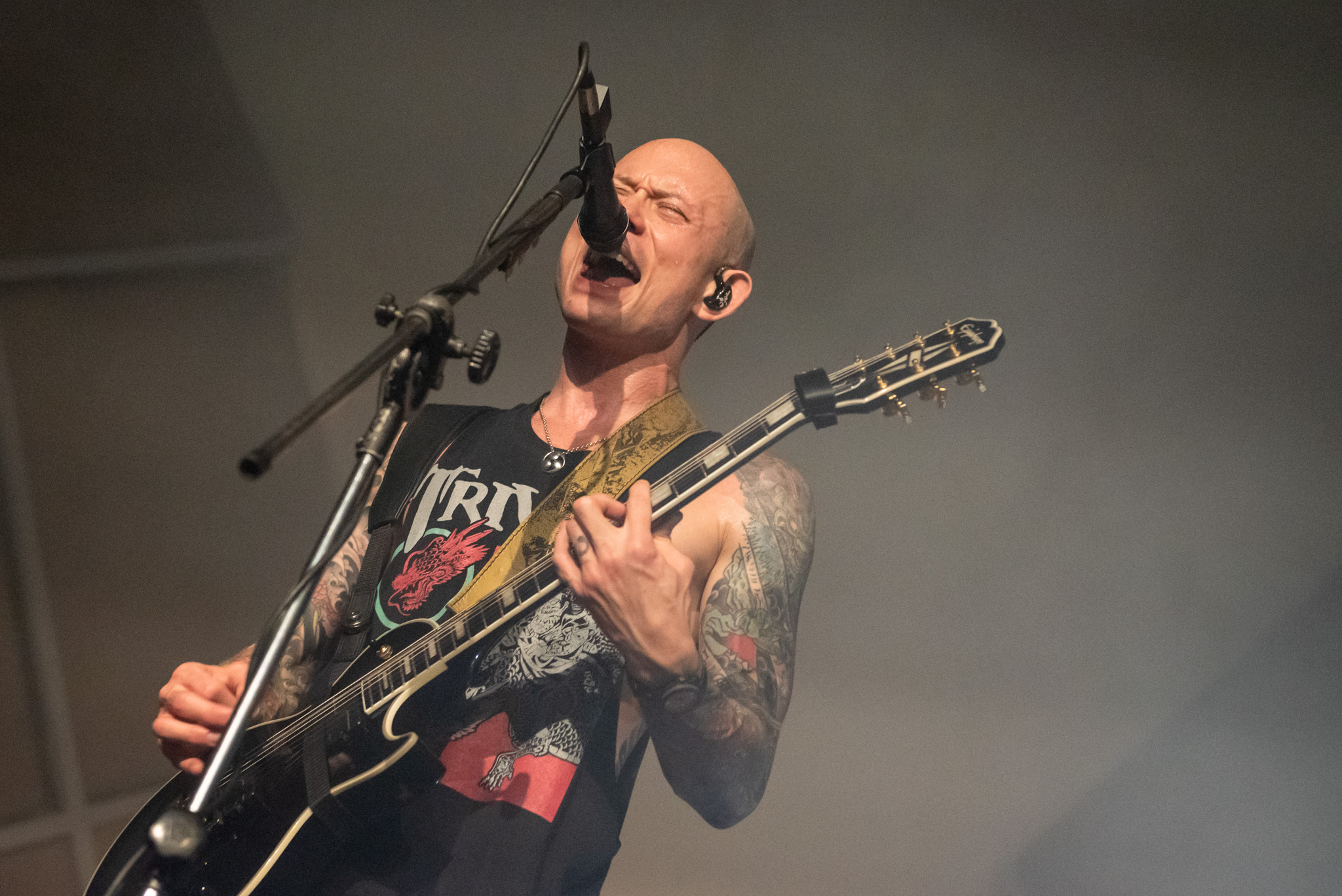 Trivium no Cine Joia, em São Paulo. Crédito: Leca Suzuki