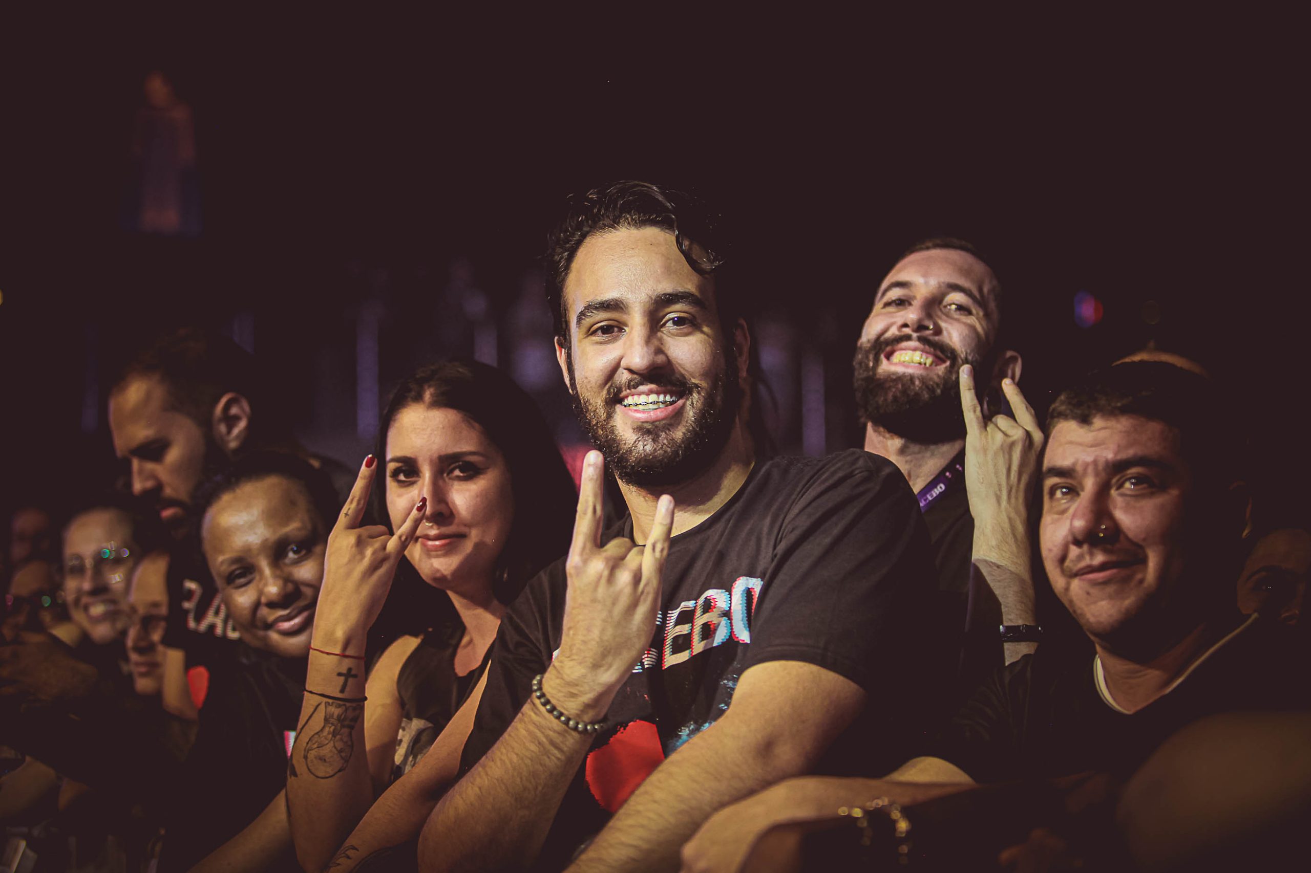 Público no show do Placebo em São Paulo. Crédito: Jéssica Marinho