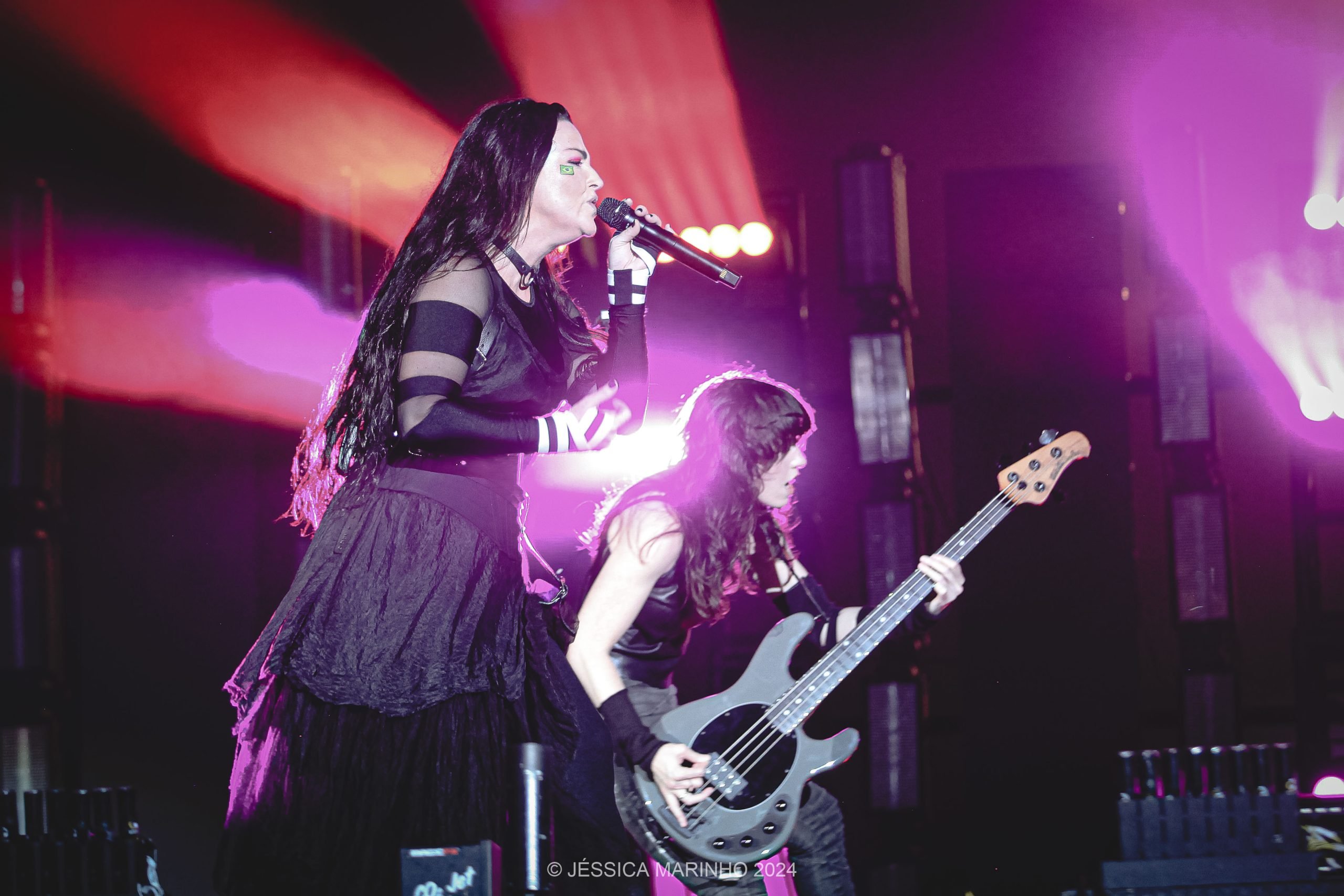 Evanescence no Rock in Rio 2024. Crédito: Jéssica Marinho