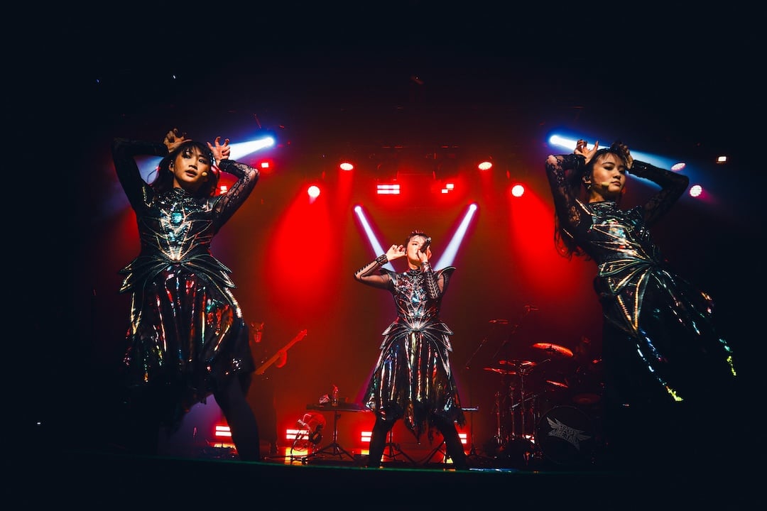 BABYMETAL na Audio, em São Paulo. Crédito: Marcela Lorenzetti